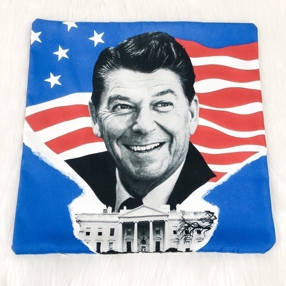 Ronald Reagan Vintage Campaign Poster Pillow Case - Picture 2 of 5